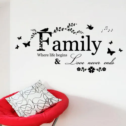 Miniatura 4 de Blinggo - Calcomanías de vinilo despegables, para pared, diseño de cita/texto, decoración del hogar