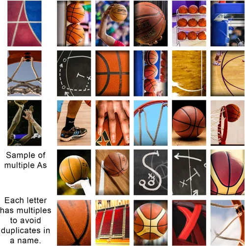 Miniatura 3 de Personal-Prints Decoración personalizada de baloncesto o regalo para el jugador de baloncesto, entrenador o liga. Regalo de arte de pared
