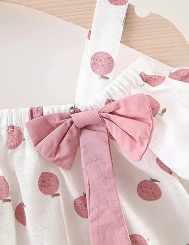 Miniatura 5 de Hipea Ropa de verano para bebés y niñas pequeñas camisola con volantes lunares y pantalones cortos casuales ropa para recién nacida