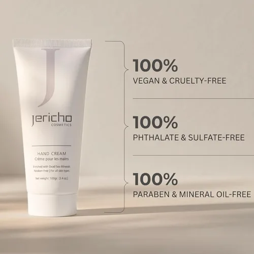 Miniatura 3 de Jericho Cosmetics Crema de manos – Hidratante y nutritiva con aloe, aceite de oliva y sales del mar muerto – Fórmula hidratante con hamamelis