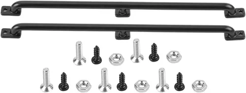 Accesorio de actualización de metal a control remoto, barandilla de metal izquierda/derecha para automóvil de oruga RC a escala 1/10, pasamanos