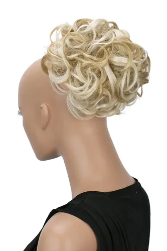Miniatura 14 de CAISHA Moño Hairpiece Cola de caballo Topknot Hepburn-Bun Scrunchie Updo Ash Brown Light Blonde Mix HK124