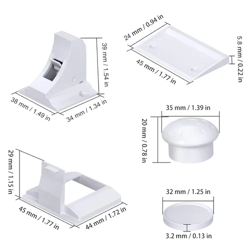 Miniatura 9 de AOSITE - Cerraduras magnéticas de seguridad para niños, paquete de 4 cerraduras magnéticas para cajones de cocina con adhesivo, sin taladrar ni