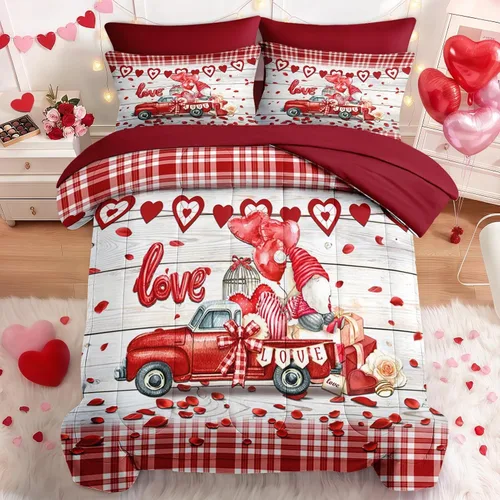 Miniatura 16 de Nesker Juego de edredón de primavera de 5 piezas, tamaño individual, juego de ropa de cama floral con mariposas para niños y adultos, juego