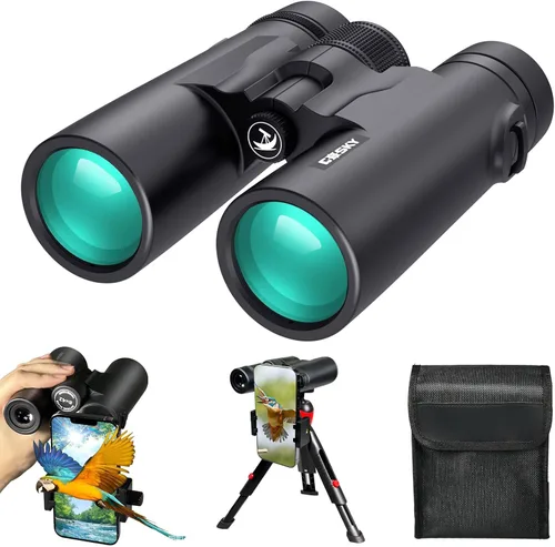 Prismáticos Gosky 8x42 de Techo para Adultos, Prismáticos Profesionales HD para Observación de Aves, Viajes, Observación de Estrellas, Caza,