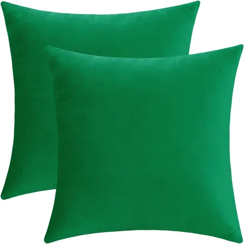 Miniatura 25 de Jeneoo Cómodas fundas de almohada de terciopelo suaves y gruesas para niños, para sofá, fundas de cojín decorativas sólidas cuadradas para Lavanda