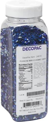 Miniatura 29 de DECOPAC Sweet Tooth Deluxe Fusion Mix, 26 onzas, chispas de caramelo en recipiente de mano, gránulos comestibles para pasteles de celebración