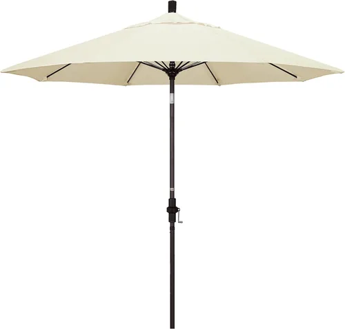 Miniatura 31 de California Umbrella GSCUF908117-5461 - Sombrilla redonda de 9 pies con poste de aluminio y varillas de fibra de vidrio para patio, 9 pies