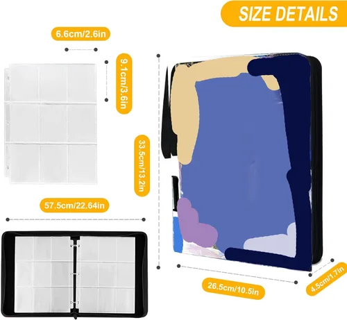 Miniatura 2 de Carpeta de cartas YGO, se adapta a 900 cartas, soporte para álbum de coleccionista de cartas, con 50 fundas extraíbles, juguetes, regalos para niños