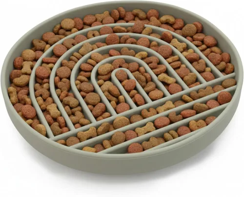 Miniatura 26 de Should We Go? Comedero lento para perros y cachorros, cuenco de silicona para comer lentamente, diseño moderno de alfombrilla para lamer, reduce