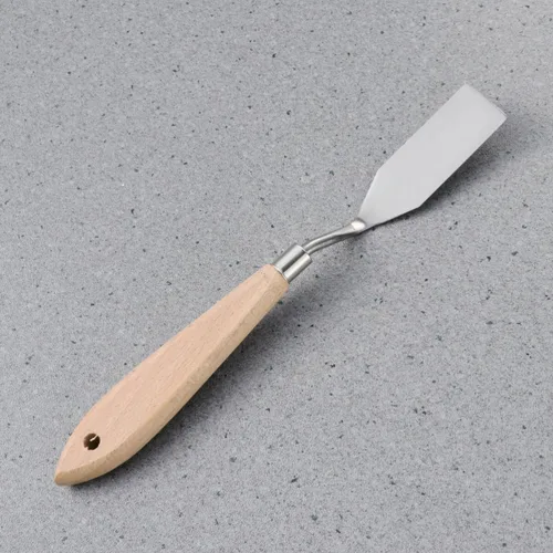 Miniatura 5 de VILLCASE Paleta de artista, espátula de metal, espátula de metal, lona de plástico, masilla de madera, cuchillos de pintura artística, espátula