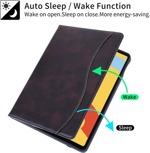 Miniatura 6 de HFcoupe Funda protectora de soporte multiángulo para iPad de 9ª, 8ª y 7ª generación (2021/2020/2019), funda protectora con soporte multiángulo