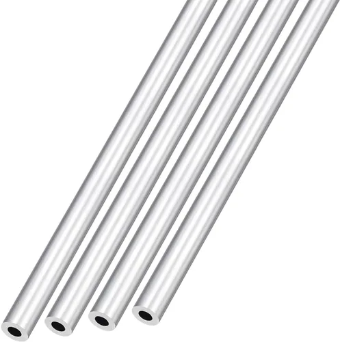 Miniatura 6 de METALLIXITY Tubo de aluminio 6063 (0.118 in de diámetro exterior x 0.079 in de diámetro interior x 11.811 in de largo), 4 piezas, tubo redondo