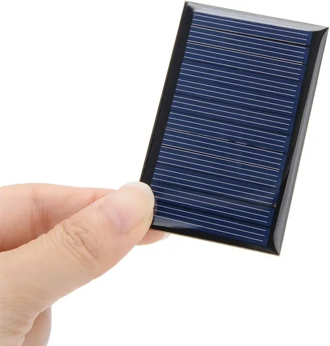 Miniatura 5 de uxcell® 5 unids 6 V 60 mA Poly Mini módulo de panel de célula solar DIY para juguetes ligeros cargador 2.835 in x 1.772 in