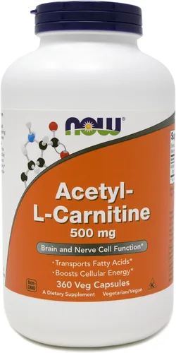 Miniatura 8 de NOW Foods Now Acetil L Carnitina 500 mg, 360 cápsulas vegetales (paquete de 2) – Sin OGM ACL 500 mg Cápsulas Suplemento para hombres y mujeres