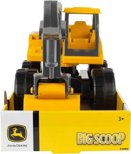 Miniatura 8 de TOMY John Deere Sandbox Big Scoop Excavadora de juguete con cama de volteo basculante – Juguetes de construcción John Deere – Juguetes para niños