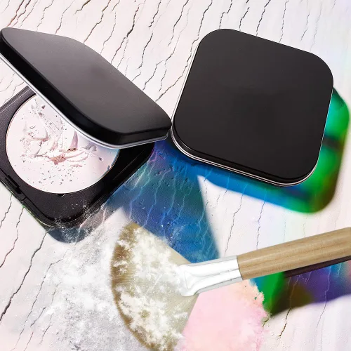 Miniatura 7 de Paquete de 4 cepillos de abanico para mujer, cepillo de cerdas suaves para resaltar la cara, cepillo para rubor con mango largo, cepillos