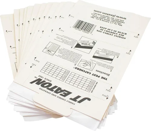 Miniatura 6 de Trampa adhesiva Stick-Em para ratones e insectos – Control efectivo de roedores e insectos en interiores – Adhesivo no tóxico y sin desorden – Ideal