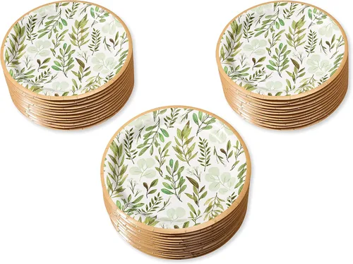 Miniatura 2 de American Greetings Suministros para fiesta de boda o despedida de soltera, platos de postre (36 unidades)