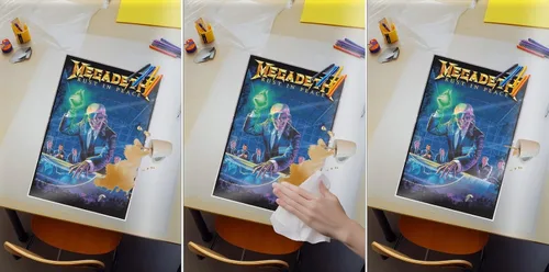 Miniatura 4 de Megadeth - Póster musical (portada del álbum: Rust In Peace) (Tamaño: 24" x 36") (póster laminado y tiras)