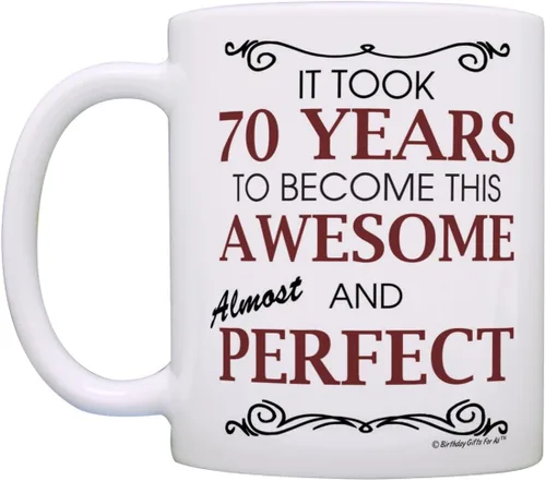 Miniatura 3 de Birthday Gifts For All 30th Took 30 Years Awesome Funny Party Gift - Taza de café de cerámica de 11 onzas con asa, color blanco