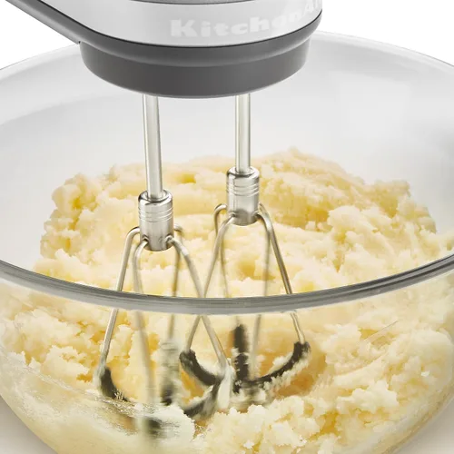 Miniatura 7 de KitchenAid KHM6118 - Batidora de mano de 6 velocidades con batidores de borde flexible Azul hielo