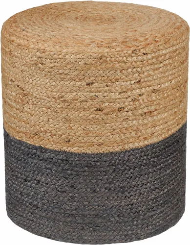 Miniatura 21 de REDEARTH Puf circular de yute, puf otomano – Puf trenzado con acento para sentarse redondo reposapiés para sala de estar, dormitorio, guardería