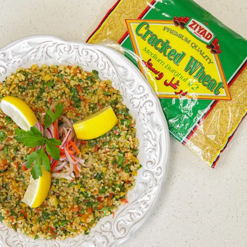 Miniatura 6 de Ziyad Bulgur de trigo agrietado – Grano entero rico en fibra, sabor a nuez y textura masticable – Ideal para tabulé, Kibbeh, curry, sopas