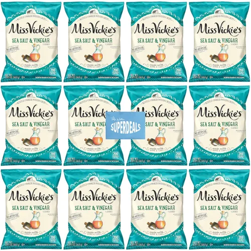 Miniatura 8 de Papas Fritas Cocidas en Caldero de Miss Vickie's Paquete de Valor Empaquetado por SUPERDEALS Bolsa de 1.375 Oz Paquete de Variedad Supremo de 5