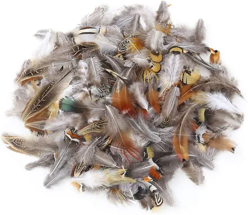 Miniatura 3 de 180 plumas naturales de 9 estilos surtidos de plumas para joyas y manualidades de atrapasueños 9 estilos/180 piezas