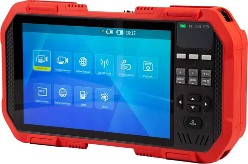 Miniatura 10 de Triplett 8075 CamView IP Pro-X - Probador de cámara CCTV con PoE, servidor DHCP incorporado y pantalla táctil TFT de 7 pulgadas - NTSC/PAL, HD-CVI