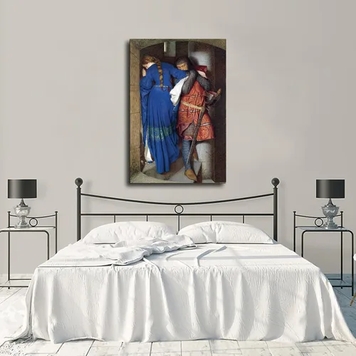 Miniatura 2 de Hellelil And Hildebrand, The Meeting On The Turret Stairs - Póster de Frederick William Burton - Póster decorativo en lienzo para pared