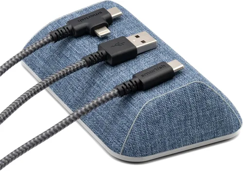 Smartish® Soporte Magnético para Cables - Organizador de Cables Wrangler Más Grande Relleno de Media con Clips Magnéticos para Gestión de Cargadores