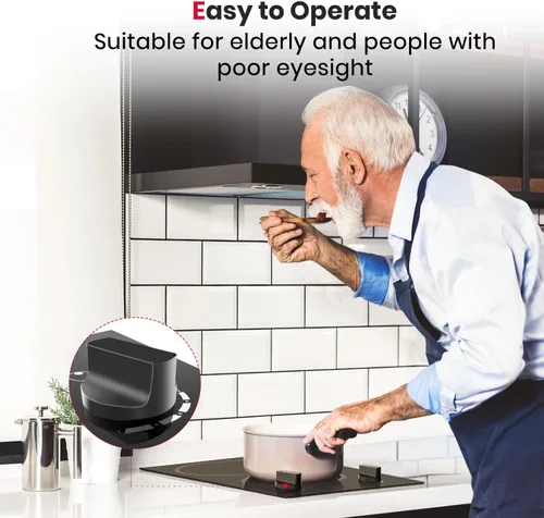 Miniatura 2 de GASLAND 12 Inch Built-in Electric Cooktop, 2 Burner 3000W Radiant Ceramic Stovetop CH30BS, 220-240V, 7 Power Levels, Knob Control, Hot Indicator