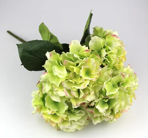 Miniatura 2 de Hortensia artificial Flor de seda 5 cabezas grandes ramo decoración del hogar