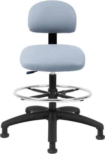 Miniatura 43 de Serie FSS Silla de asiento cuadrado de altura baja (43.2 cm - 55.9 cm) de asiento. Vinilo de tela - para oficina, garaje, escritorio, taller