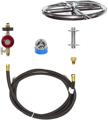 Miniatura 12 de Kit completo LP básico para parrillada con quemador de acero inoxidable 316