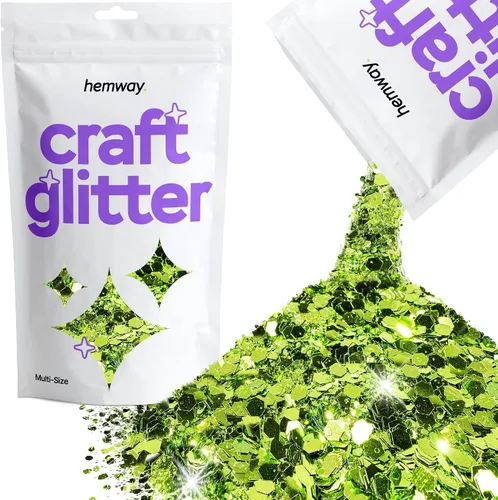 Miniatura 18 de Hemway Craft Glitter - Rojo Copos de lentejuelas metálicas de varios tamaños para manualidades de resina y epoxi Suministros para vasos