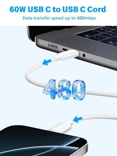 Miniatura 5 de Cargador de aire para MacBook de carga rápida, Apple 30 W, adaptador de corriente USB C extralargo cable USBC de 10 pies compatible con MacBook Pro