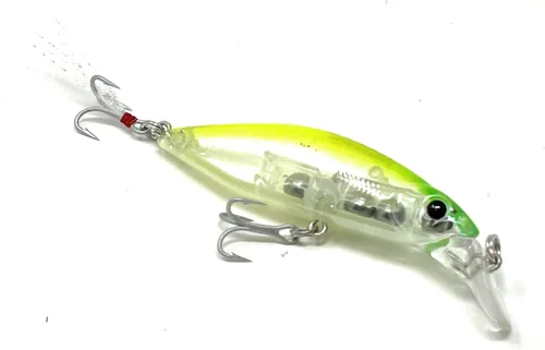 Miniatura 6 de VENSE La Bala Minnow Señuelo de pesca 2.756 in Super hundimiento agua dulce/agua salada dos anzuelos agudos 3X VMC Mod. 6504