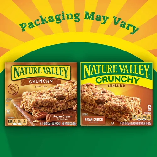 Miniatura 4 de Nature Valley Granola Barras, Pecan Crunch, 12 CT 8.94 oz