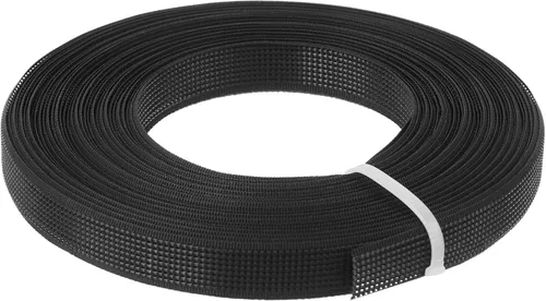 Miniatura 10 de uxcell Deshuesado para coser, 1 pieza de 5 yardas y 0.236 in – corsé de poliéster de alta densidad para vestido de novia, vestido de novia (negro)
