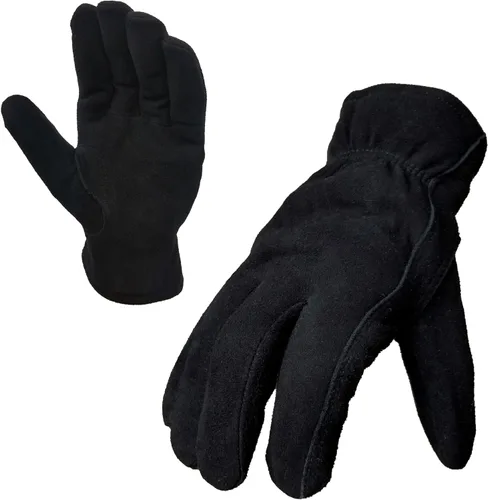 Miniatura 8 de SKYDEER 3M Thinsulate - Guantes térmicos de trabajo de invierno con piel de ciervo genuina resistente al viento (unisex)