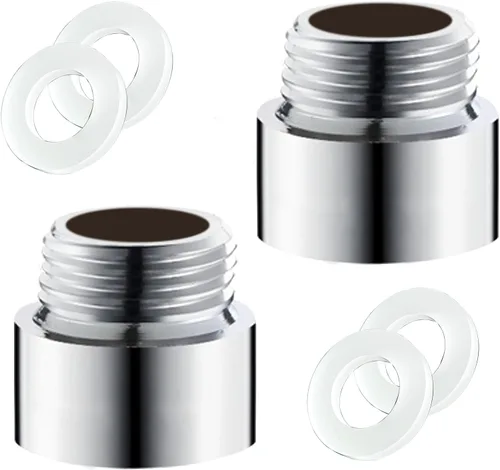 2 unids 0.787 in extensión de brazo de ducha, acoplador de brazo de ducha, brazo de extensión de cabezal de ducha de acero inoxidable de mano para