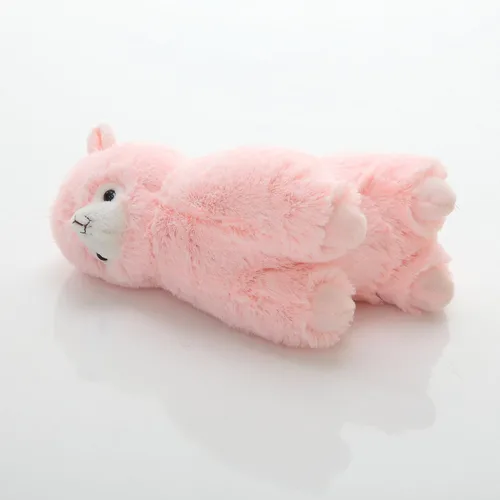 Miniatura 5 de Cuddly - Muñeca grande de alpaca suave, peluche de cordero de llama, 7 pulgadas, el mejor regalo de cumpleaños para niños (rosa)