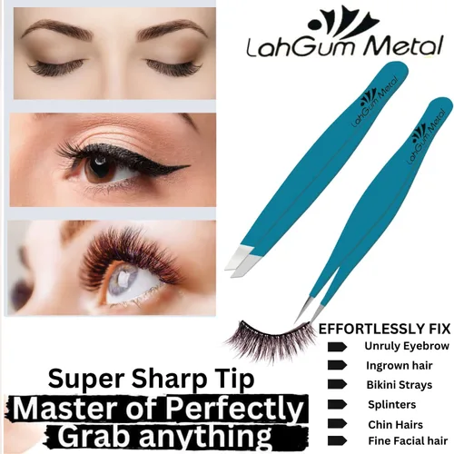 Miniatura 3 de Las mejores pinzas para cejas, pinzas profesionales para mujeres, vello facial encarnado, removedor de pelo de barbilla, cortapelos afilados