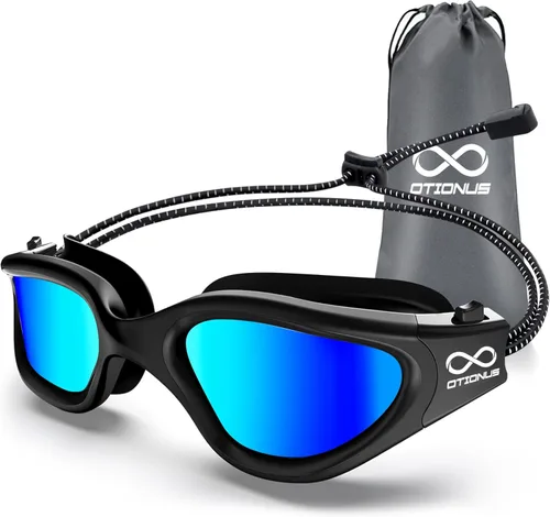 Miniatura 15 de Swim Goggles, Polarized Adult Swimming Goggles Bungee Strap No Hair Pulling Anti-fog Pool Goggles for Men Women