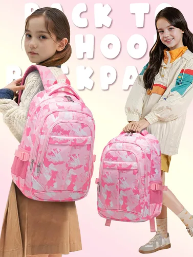 Miniatura 27 de BLUEFAIRY - Mochilas para niños y niñas, escuela primaria, jardín de niños