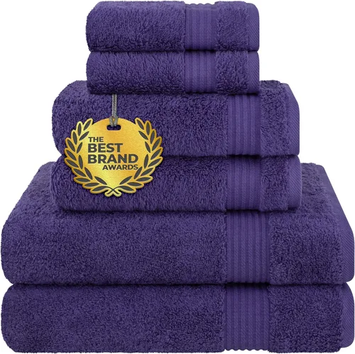 Miniatura 89 de Cotton Paradise - Juego de 4 toallas de mano para baño, 100% algodón turco, toallas suaves y absorbentes para la cara, toallas de mano color gris