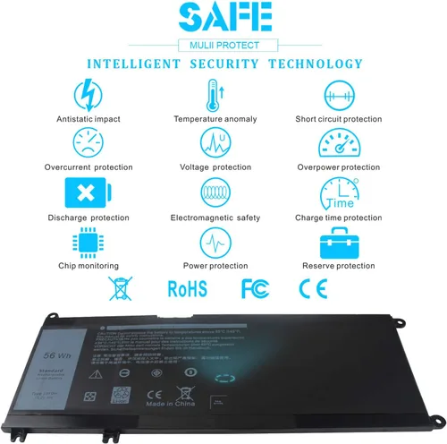 Miniatura 6 de Batería de 15.2V 56Wh 33YDH para Dell Inspiron 17 7000 7773 7779 7778 7786 2 en 1 15 7577 Latitude 15 3590 3580 3490 3380 G5 15 5588 7 g3 3579 3779